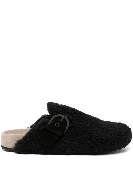  James Perse Faux-shearling Slippers - Black 