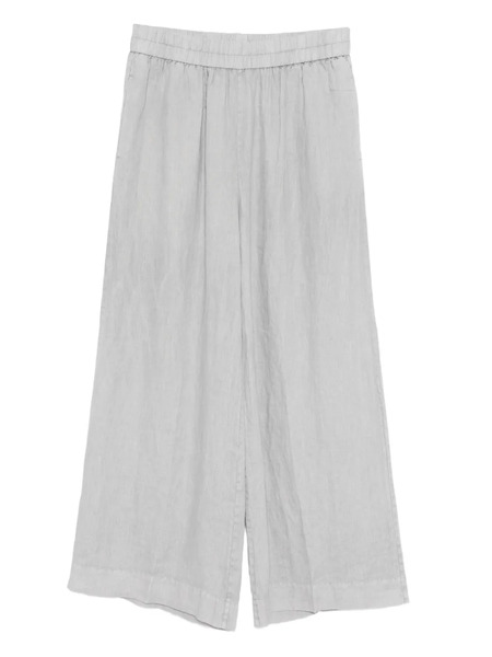  James Perse Linen Wide-leg Trousers - Grey 