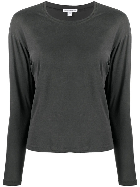  James Perse Long-sleeve Fitted Top - Black 