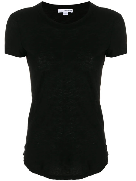  James Perse Sheer Slub Crew Neck Tee - Black 