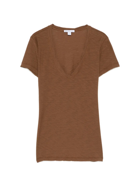  James Perse V-neck T-shirt - Brown 