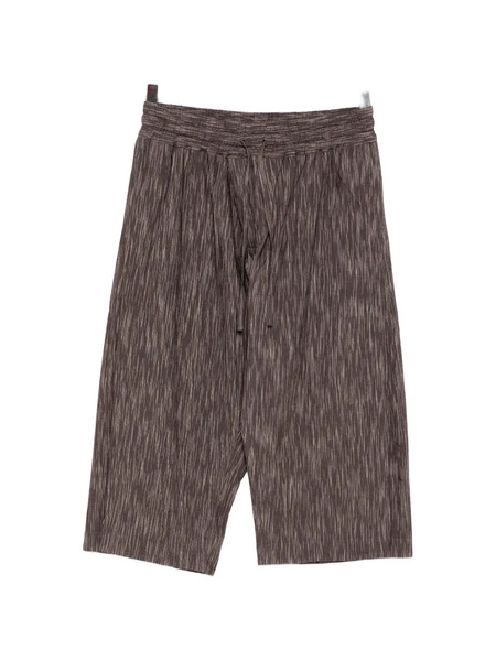  Jan Jan Van Essche Kasuri Cropped Trousers - Brown 