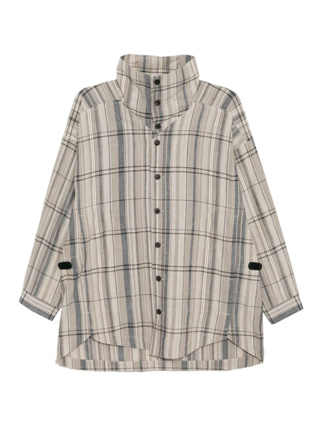  Jan Jan Van Essche Madras Checked Shirt - Neutrals 