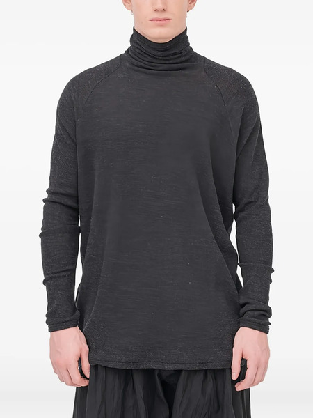  Jan Jan Van Essche Turtleneck Wool T-shirt - Grey 
