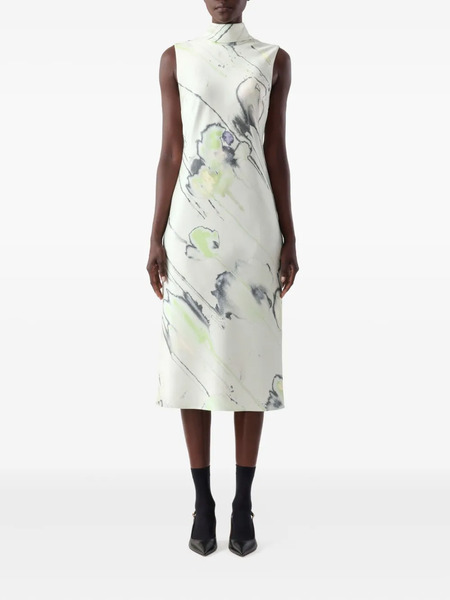  Jason Wu Collection Floral-print Midi Dress - White 