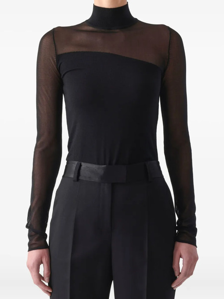  Jason Wu Collection Turtleneck Top - Black 