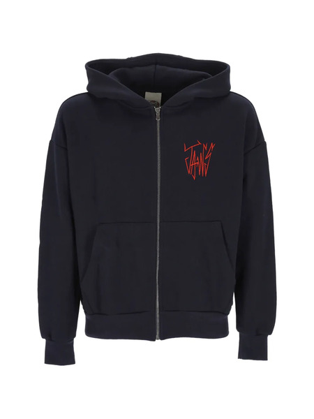  Jaws Printed Hoodie - Blue 