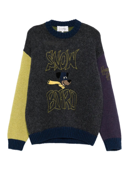  Jc De Castelbajac Pre-owned 1980s Cartoon-embroidered Sweater - Green 