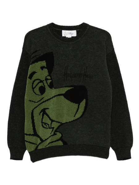  Jc De Castelbajac Pre-owned 1980s Intarsia-knit Sweater - Grey 