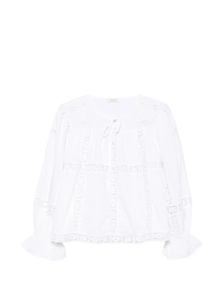 Jcsophie Lace Ruffled Blouse - White 