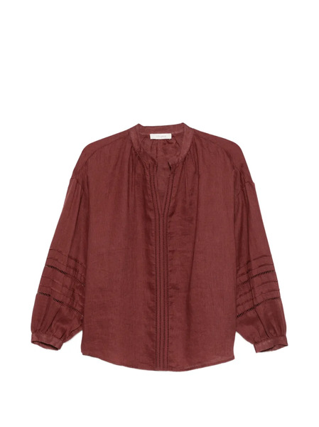  Jcsophie Leslie Perforated Blouse - Brown 