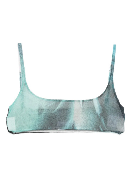  Jean Paul Gaultier Abstract-print Top - Blue 