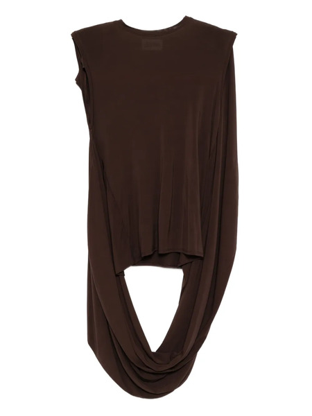  Jean Paul Gaultier Asymmetric Hem Blouse - Brown 