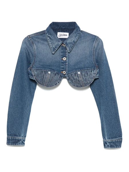  Jean Paul Gaultier Conical Cropped Jacket - Blue 