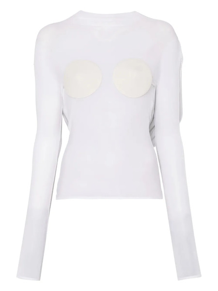  Jean Paul Gaultier Conical Long-sleeve Top - White 