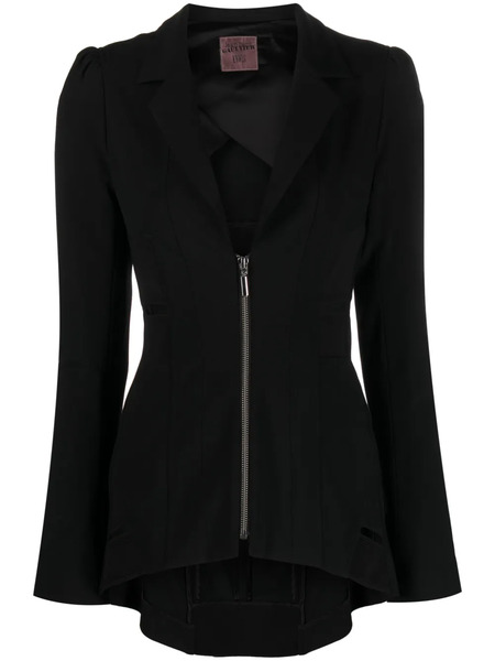  Jean Paul Gaultier Cut-out Zip-up Jacket - Black 