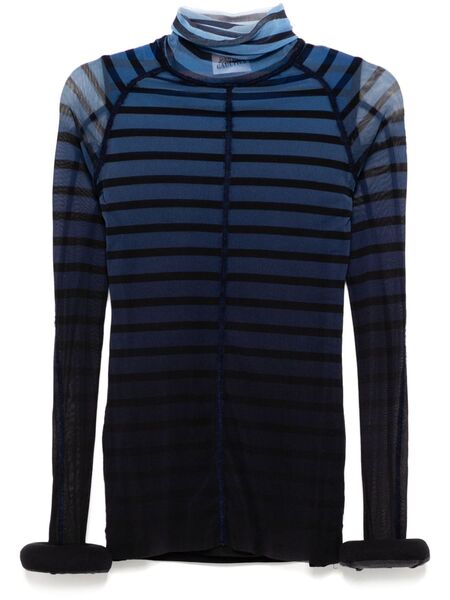  Jean Paul Gaultier 3d Striped Top - Blue 