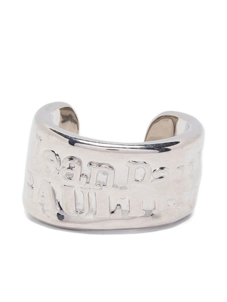  Jean Paul Gaultier Engraved-logo Bracelet - Silver 