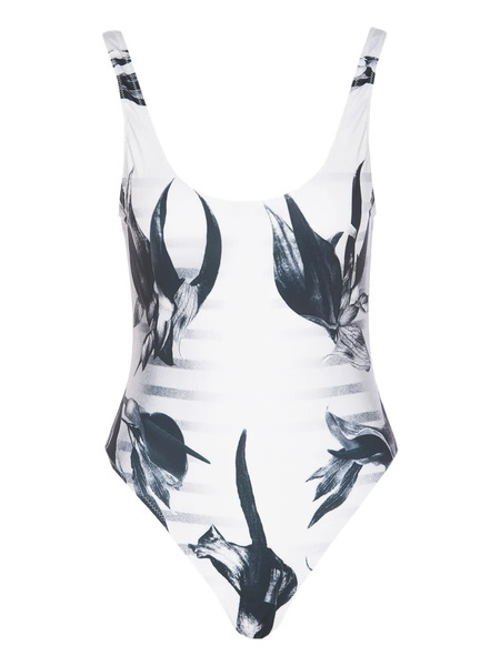  Jean Paul Gaultier Graphic-print One-piece - White 