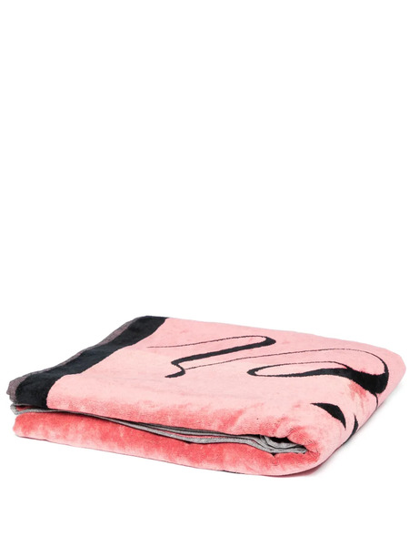  Jean Paul Gaultier Logo-intarsia Beach Towel - Pink 
