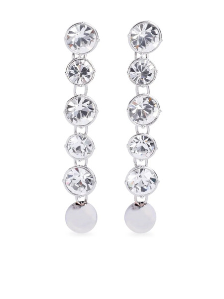  Jean Paul Gaultier Long Diamond Earrings - Silver 