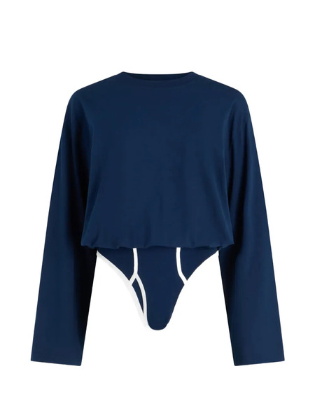  Jean Paul Gaultier Long-sleeves Bodysuit - Blue 