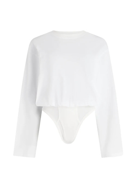  Jean Paul Gaultier Long Sleeves Bodysuit - White 