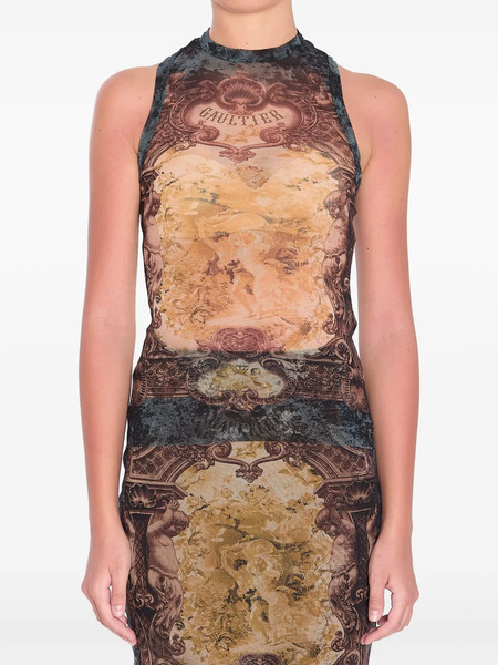  Jean Paul Gaultier Médaillon Tank Top - Black 