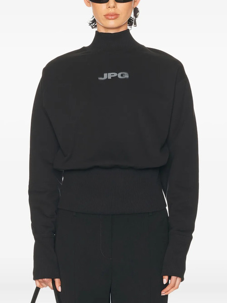  Jean Paul Gaultier Mock-neck Long-sleeve Sweatshirt - Black 