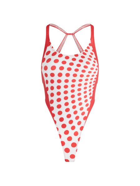  Jean Paul Gaultier Polka Dot Swimsuit - Red 