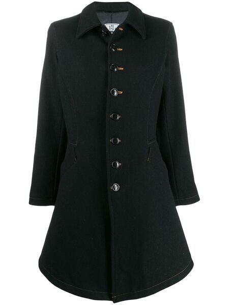  Jean Paul Gaultier Pre-owned Military Style Coat - Black 