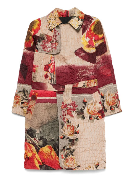  Jean Paul Gaultier Pre-owned 2000s Floral-print Trench Coat - Red 