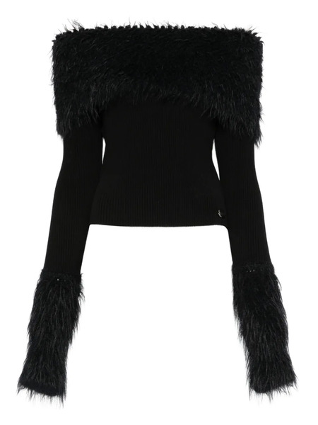  Jean Paul Gaultier Shearling Sweater - Black 