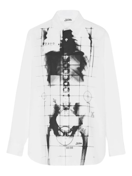  Jean Paul Gaultier Squeletor Printed Button Shirt - White 
