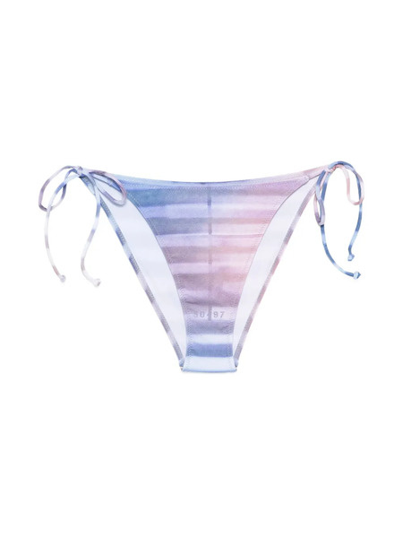  Jean Paul Gaultier Tie-side Striped Bikini Bottom - Blue 