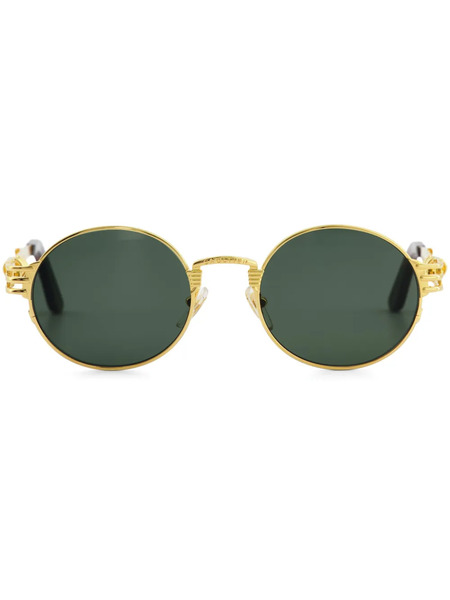 Jean Paul Gaultier X Karim Benzema Round-frame Sunglasses - Gold 