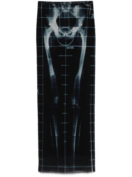  Jean Paul Gaultier X-ray Maxi Skirt - Black 