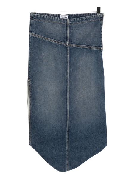  Jean Paul Gaultier Zipped Denim Skirt - Blue 