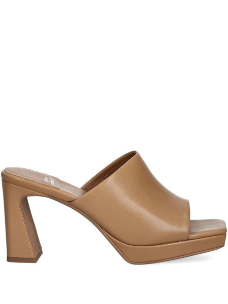  Jeffrey Campbell Square-toe Block-heel Sandals - Brown 