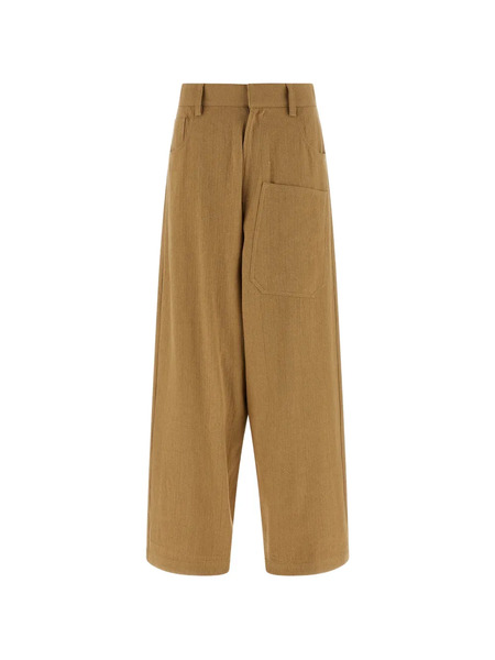  Jejia Carla Textured Trousers - Yellow 