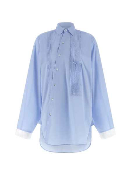  Jejia Crazy Smoking Plissée Shirt - Blue 