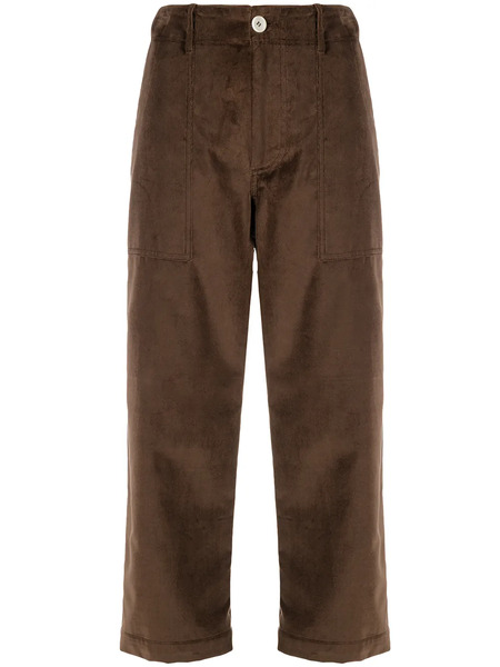  Jejia Cropped Straight-leg Trousers - Brown 