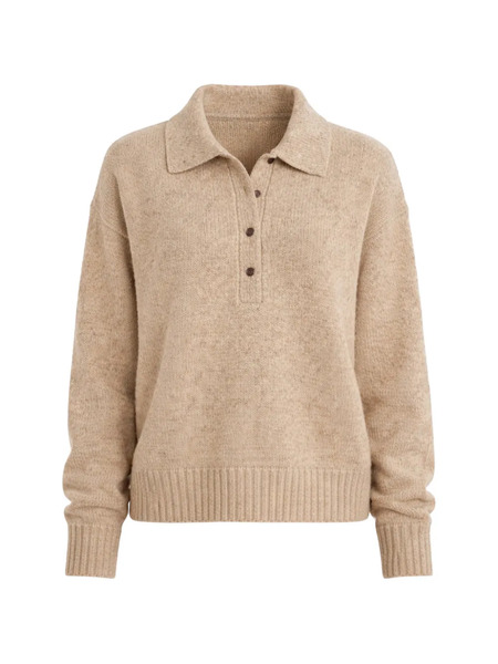  Jenni Kayne Button-up Polo Shirt - Neutrals 