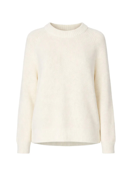  Jenni Kayne Ribbed Knit Cotton Sweater - Neutrals 