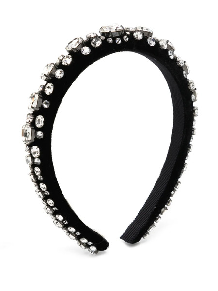  Jennifer Behr Crystal-embellished Headband - Black 