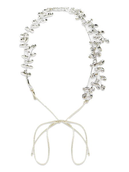 Jennifer Behr Crystal-embellished Headband - Silver 