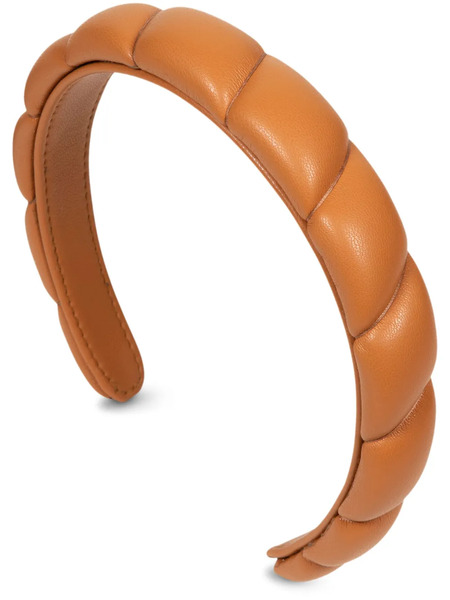  Jennifer Behr Hadley Quilted Headband - Brown 