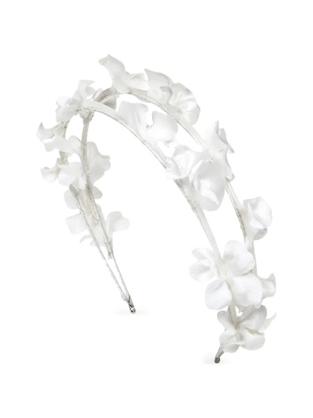 Jennifer Behr Isabella Floral Headband - White 