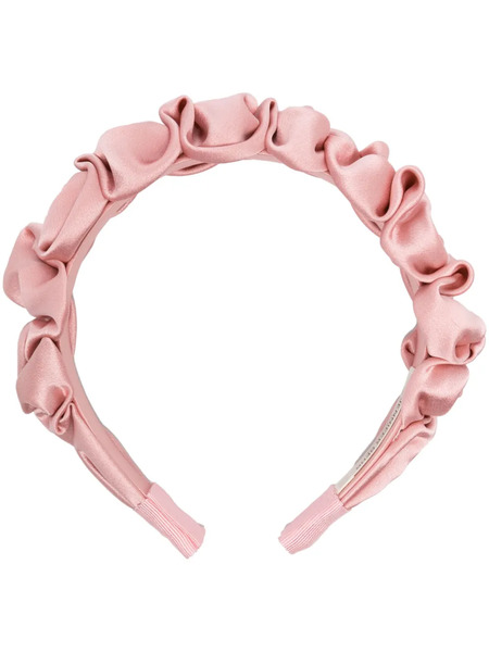  Jennifer Behr Lia Ruffled Headband - Pink 