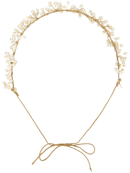  Jennifer Behr Primavera Embellished Headband - Gold 